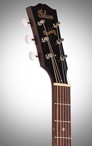 Gibson J-45 True Vintage Acoustic Guitar (with Case), Headstock Left Front