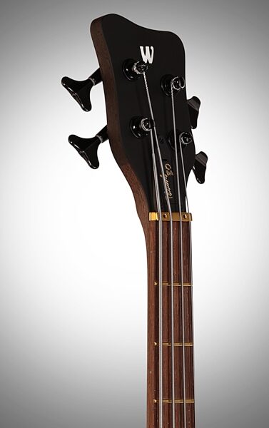 Warwick German Thumb 4 Electric Bass (with Case), Headstock Left Front