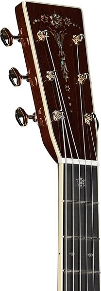 Martin D-45 Bentley Snowflake Custom Edition Acoustic Guitar (with Case), Headstock Left Front