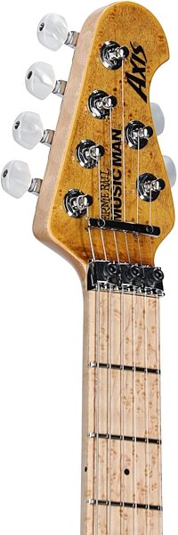 Ernie Ball Music Man BFR Double Trouble Axis Electric Guitar (with Case), Headstock Left Front