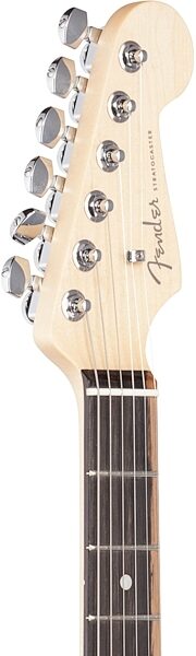 Fender American Elite Stratocaster HSS Shawbucker Electric Guitar, Ebony Fingerboard (with Case), Headstock Left Front