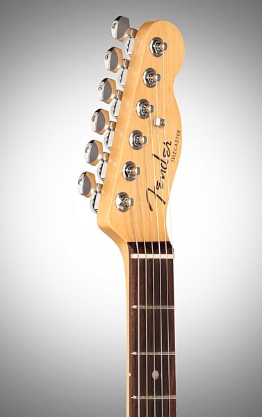 Fender American Elite Telecaster Electric Guitar (Rosewood, with Case), Headstock Left Front