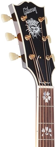 Gibson Limited Edition 2018 Bob Dylan Players SJ-200 Acoustic-Electric Guitar (with Case), Headstock Left Front