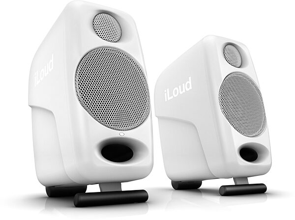 IK Multimedia iLoud Micro Monitors Pair with Bluetooth, White, Pair, Warehouse Resealed, Left