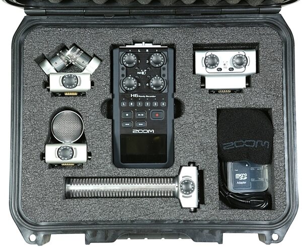 SKB 3I12094H6B Case Zoom H6 with Shotgun Microphone Slot, New, Center Detail