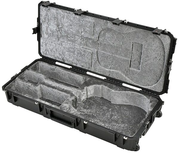 SKB 3i Series Waterproof Rolling Acoustic Guitar Case, Black, 3I-4217-18, Black - Left