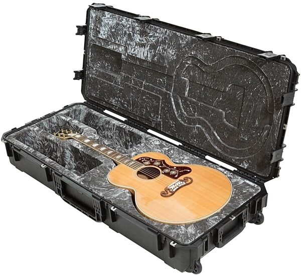 SKB iSeries Waterproof Jumbo Acoustic Guitar Case, 47 inch x 19 inch x 20 inch, 3i-4719-20, Alt