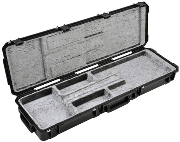 SKB 3I5014OP Waterproof ATA Open Cavity Electric Bass Case with Wheels, New, Right