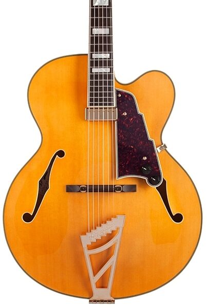 D'Angelico Excel EXL-1 Archtop Hollowbody Electric Guitar (with Case), Natural - Body