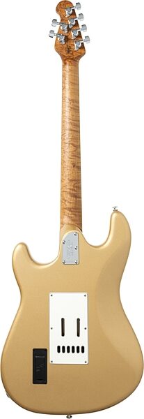 Ernie Ball Music Man Cutlass HT SSS Electric Guitar (with Case), Golden Delicious, Main Back