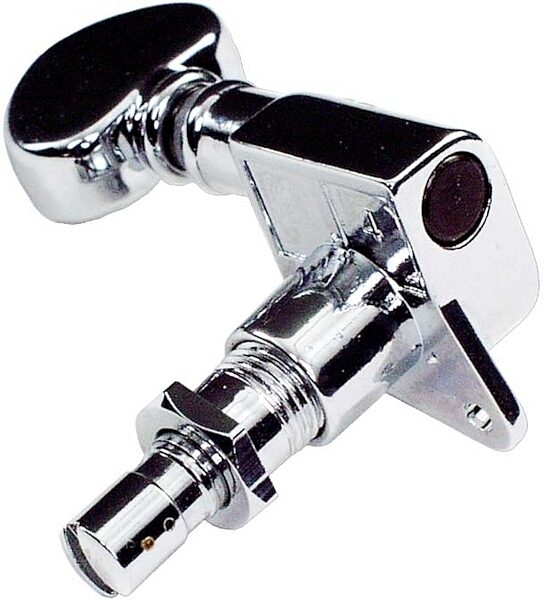 Grover 406 Series Mini Locking Rotomatic Tuning Machines, Chrome, 406C6, 6 In-Line, Action Position Front