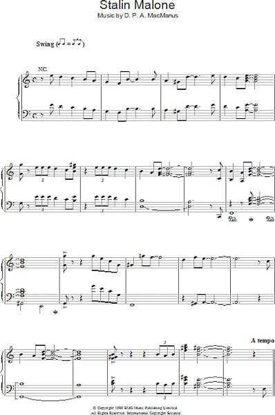 Stalin Malone - Piano/Vocal/Guitar, New, Main