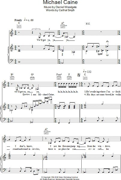 Michael Caine - Piano/Vocal/Guitar, New, Main