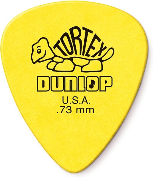 Dunlop Tortex Standard Picks (12-Pack), Yellow, 0.73 millimeter, View