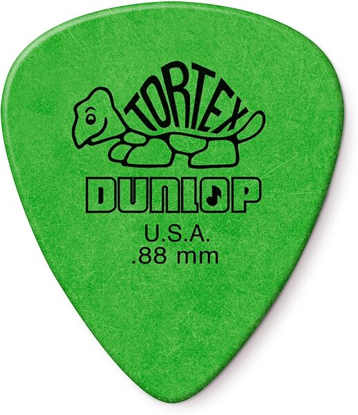 Dunlop Tortex Standard Picks (12-Pack), Green, 0.88 millimeter, View