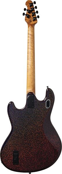 Ernie Ball Music Man StingRay HT Electric Guitar (with Case), Dark Rainbow, Action Position Back