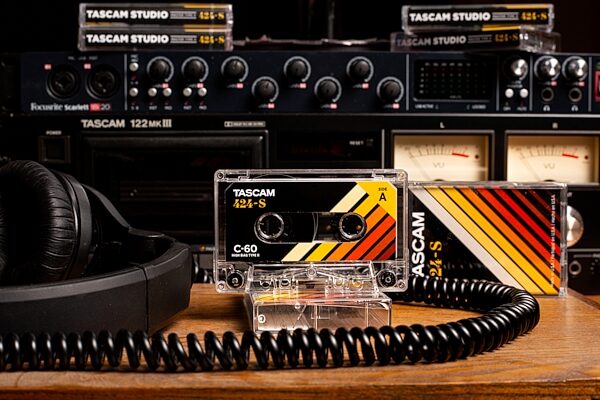 TASCAM 424S Studio Cassette C-60 High Bias Type II, New, Action Position Back