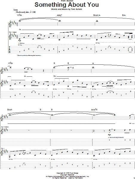 Something About You - Guitar TAB, New, Main