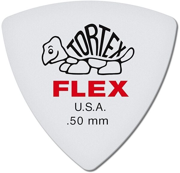 Dunlop 456 Tortex Flex Triangle Picks, 0.50 millimeter, 6-Pack, Alt