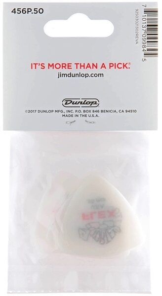 Dunlop 456 Tortex Flex Triangle Picks, 0.50 millimeter, 6-Pack, Alt