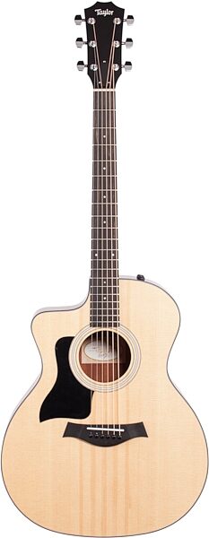Taylor 114ce Grand Auditorium Acoustic-Electric Guitar, Left-Handed (with Gig Bag), Action Position Back
