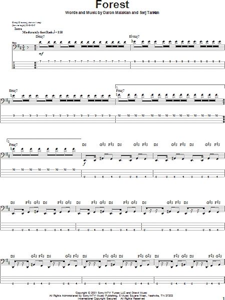 Forest - Bass Tab, New, Main