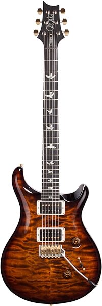 PRS Paul Reed Smith Custom 24 Quilt 10 Top Electric Guitar, with Ebony Fingerboard (with Case), Action Position Back