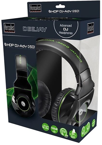 Hercules HDP DJ-Adv G501 Advanced DJ Headphones, Package