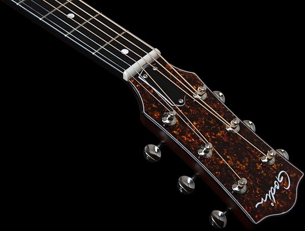 Godin Metropolis LTD Natural Cedar HG EQ Acoustic-Electric Guitar (with Case), Action Position Back