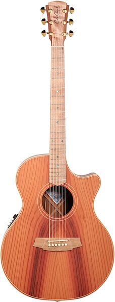 Cole Clark Angel 2 Series Redwood Blackwood Acoustic-Electric Guitar (With Case), Action Position Back