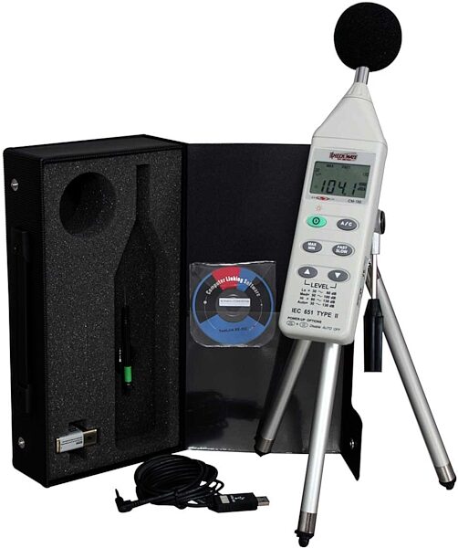 Galaxy Audio CM150 Checkmate Pro Portable SPL Meter, With USB Cable, Tripod Stand and Linking Software