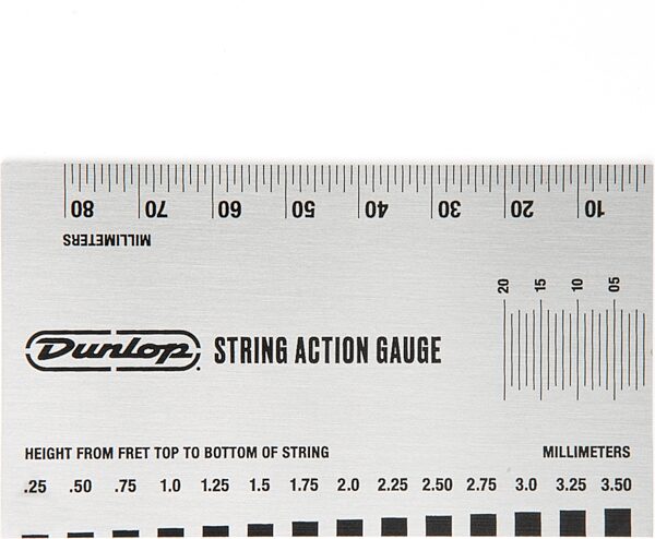 Dunlop DGT04 Guitar String Action Gauge, New, Action Position Back