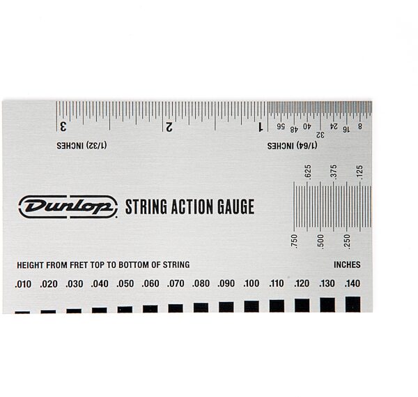 Dunlop DGT04 Guitar String Action Gauge, New, Action Position Back