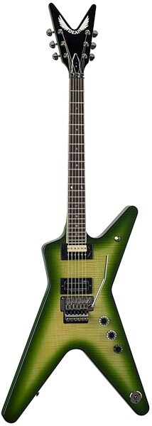 Dean Dimebag Dean From Hell CFH Electric Guitar (with Case), Green Dime Slime