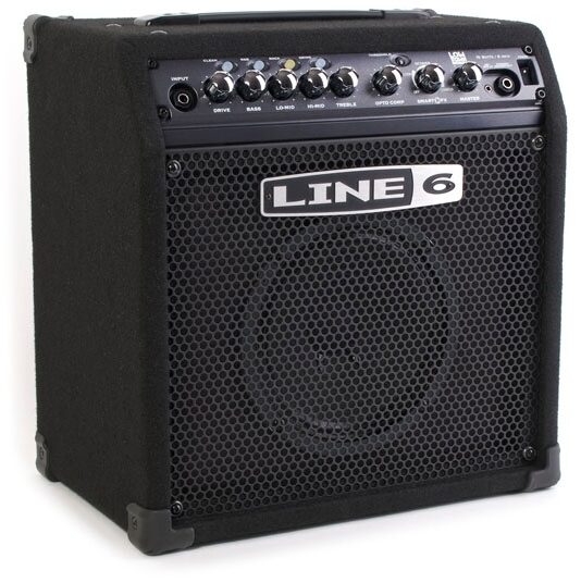 Line 6 LowDown LD15 Bass Combo Amplifier (15 Watts, 1x10"), Angle