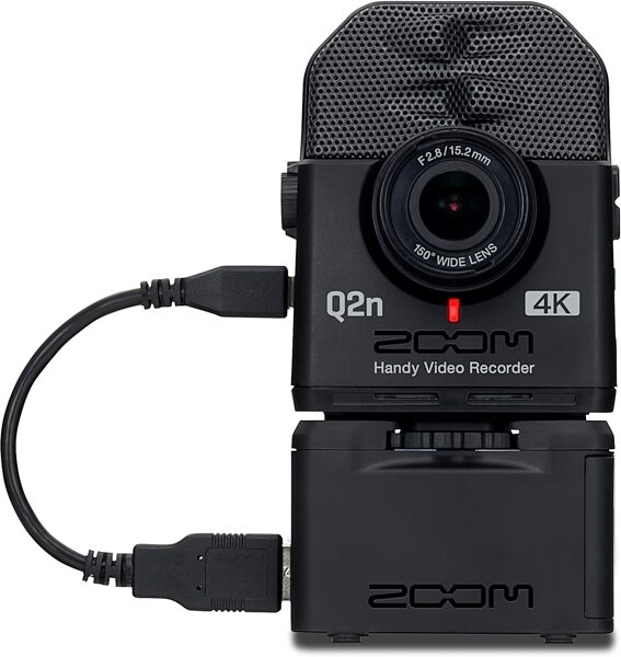 Zoom BCQ-2n Battery Case for Q2n and Q2n-4K, Warehouse Resealed, Action Position Back