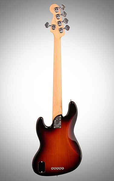 Fender American Elite V Jazz Bass, 5-String (Rosewood, with Case), Full Straight Back