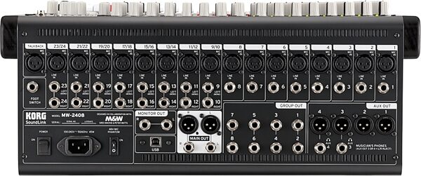 Korg SoundLink MW-2408 Mixer, 24-Channel, Action Position Back
