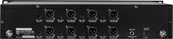 Nady 8W-1KU HT 8-Channel Handheld Wireless Microphone System, Action Position Back