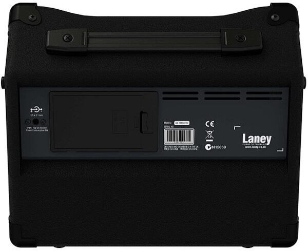 Laney Audiohub AH-Freestyle Battery-Powered Keyboard Combo Amplifier (5 Watts, 1x8"), New, Rear