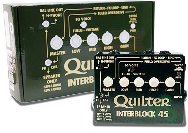 Quilter InterBlock 45 Guitar Amplifier Head (45 Watts), Boxshot Front