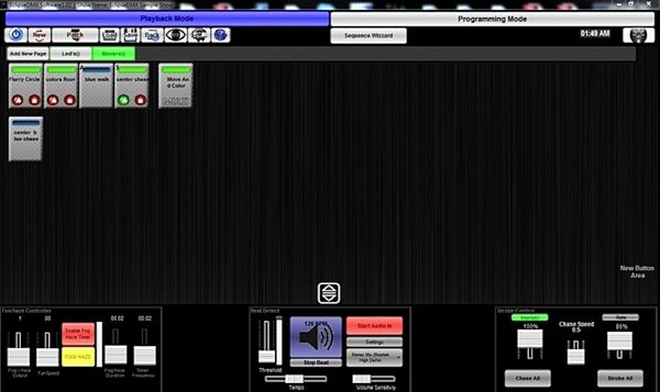 Blizzard EclipseDMX Lighting Control Software System, Screenshot Playback