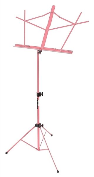 On-Stage SM7122 Folding Music Stand, Pink, with Bag, Pink