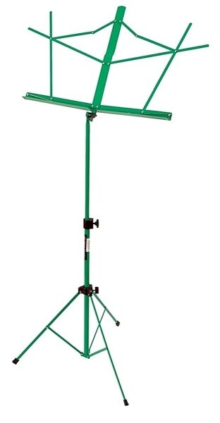 On-Stage SM7122 Folding Music Stand, Green, with Bag, Green