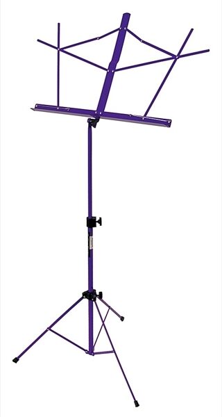 On-Stage SM7122 Folding Music Stand, Purple, with Bag, Purple