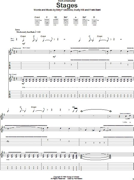 Stages - Guitar TAB, New, Main