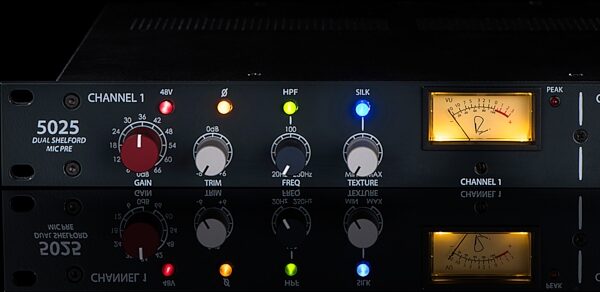 Rupert Neve Designs 5025 Dual Shelford Microphone Preamp, Detail Front