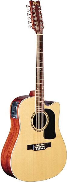 Washburn D10SCE12 12-String Dreadnought Cutaway Acoustic-Electric Guitar (with Case), Natural