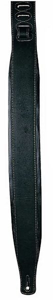 Levy's PM32 Garment Leather Padded Guitar Strap, Black, Black