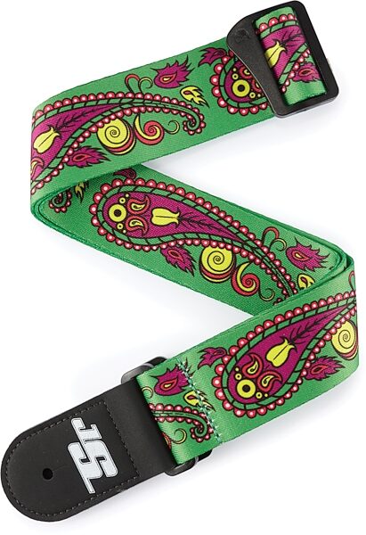 D'Addario Joe Satriani Signature Guitar Strap, Action Position Back